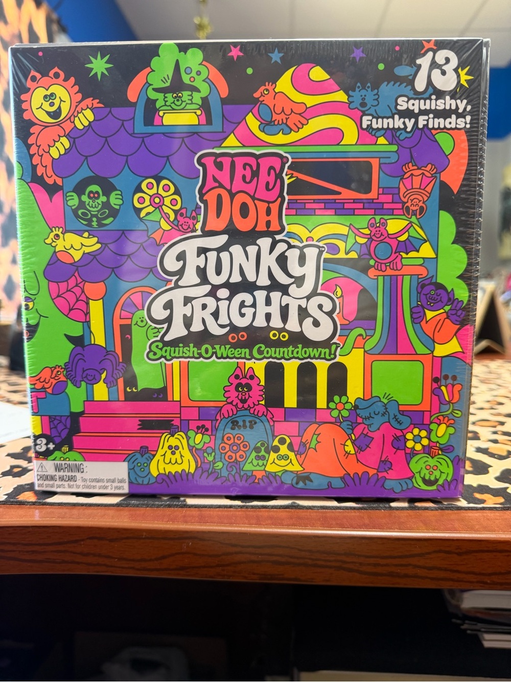 Funky Frights Squish-O-Ween Countdown - Neon Multicolor Plush Toy Set